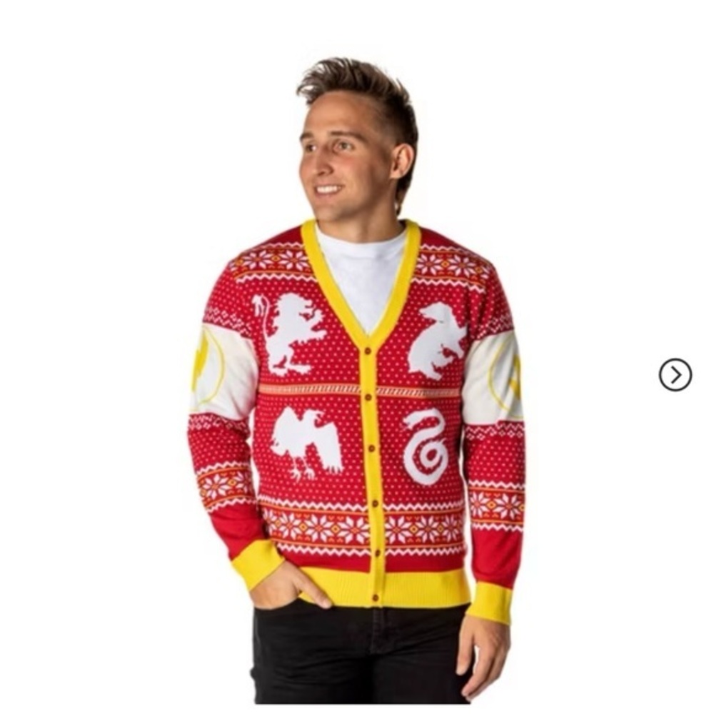Harry Potter Hogwarts Christmas Sweater Cardigan